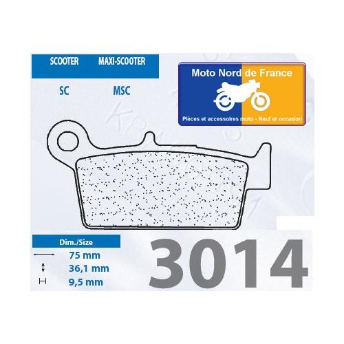 Plaquettes de frein Carbone Lorraine type 3014 SC