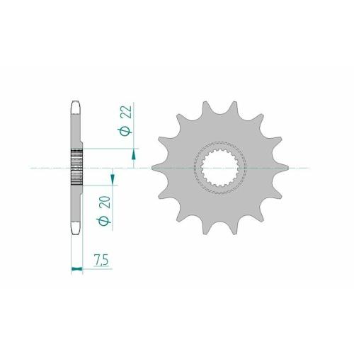 Kit chaîne 520 - HM CRE-F 250 / 300 X 2008-2016