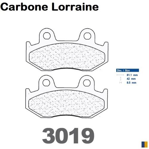 Plaquettes de frein Carbone Lorraine type 3019 MSC