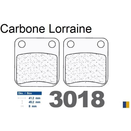 Plaquettes de frein Carbone Lorraine type 3018 SC