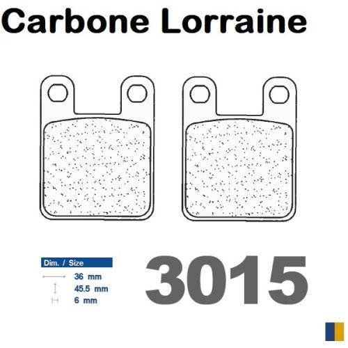Plaquettes de frein Carbone Lorraine type 3015 MSC