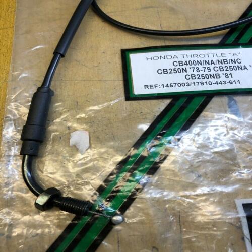 cable accelerateur A vesrah honda cb 250 n nd ndc cb 400 n nc nd 17910-443-611
