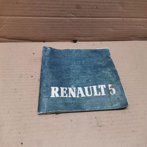 CARNET D'ENTRETIEN LIVRET RENAULT SUPER 5 SP5