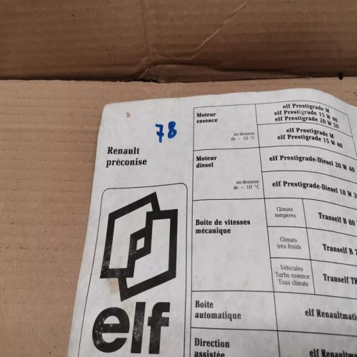 CARNET D'ENTRETIEN LIVRET RENAULT SUPER 5 SP5