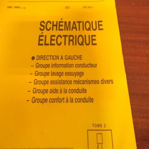 Citroën SAXO DOCUMENTATION SCHEMA ELECTRIQUE BRE 0861 F TOME 2