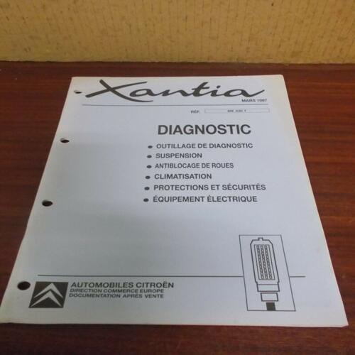 Citroën XANTIA DOCUMENTATION DIAGNOSTIQUE SUSPENSION ABS CLIM ELECT BRE 0282 F