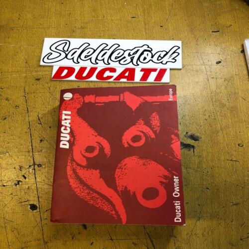 Ducati Owner's Manual Europe Service Assistance Guide 91710481L card assistance