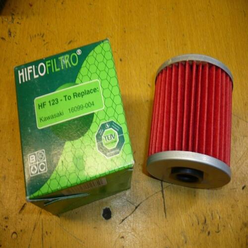 filtre huile hiflo filtro HF123 kawasaki 16099-004 klf klr kl klx klt