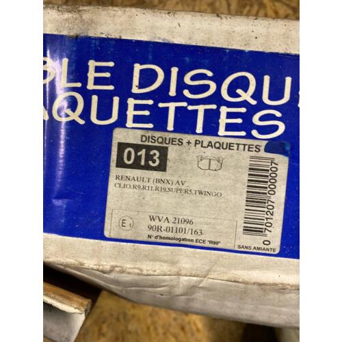 Disques et plaquettes Renault Twingo Clio Super 5 ... WVA 21096