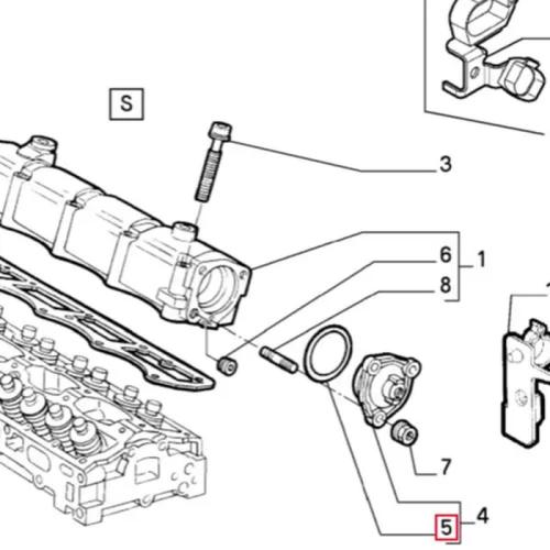 Joint étanchéité sur culasse FIAT Bravo Doblo Palio