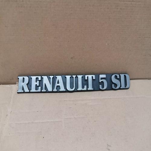 LOGO INSIGNE RENAULT 5 SD
