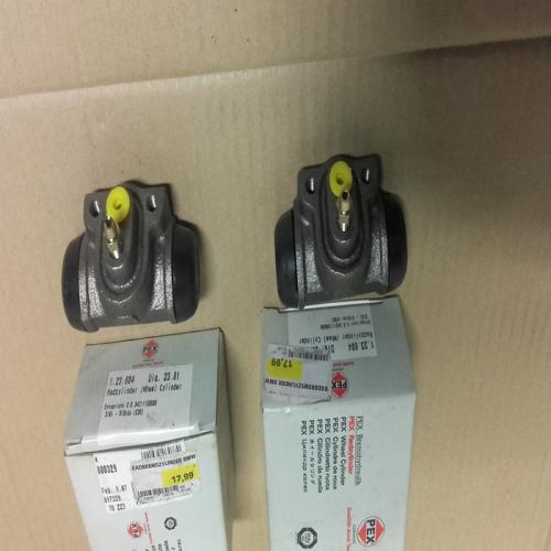 LOT de 2 Cylindre Roue freins AR BMW Série 3 316 318 E36 90-99 0986475653 BWK103