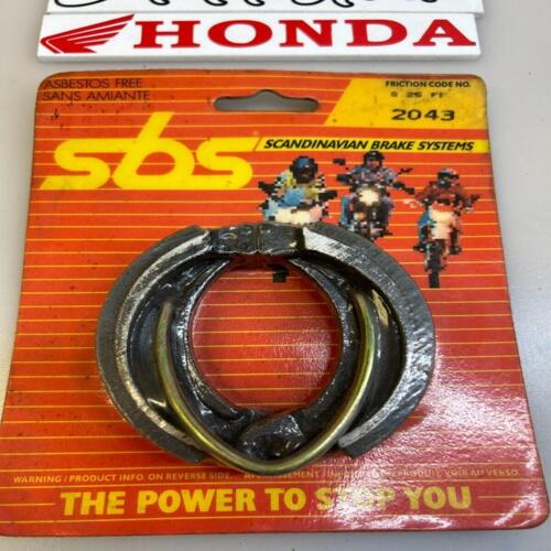 mâchoires frein arrière sbs 2043 Honda CR 80 R 1985 1991 Honda MB 80 1980 1984