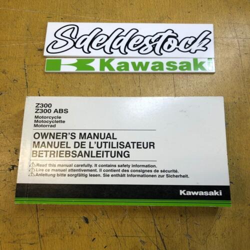 owner's manual manuel proprietaire betriebsanleitung kawasaki z 300 2015 aff bff