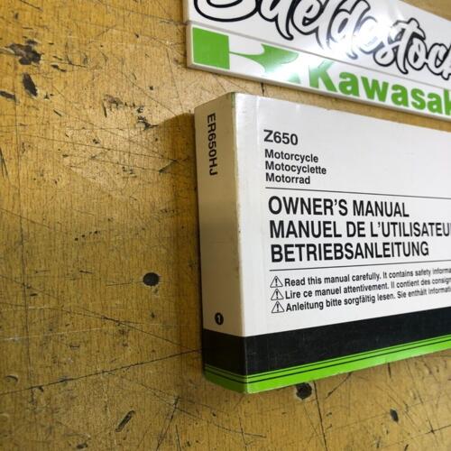owner's manual manuel propriétaire kawasaki z er 650 hjf 2018 99976-0078
