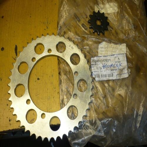 pignon z-12 00h02806371 et couronne z-46 420 DERBI aprilia piaggio gpr gp1 50