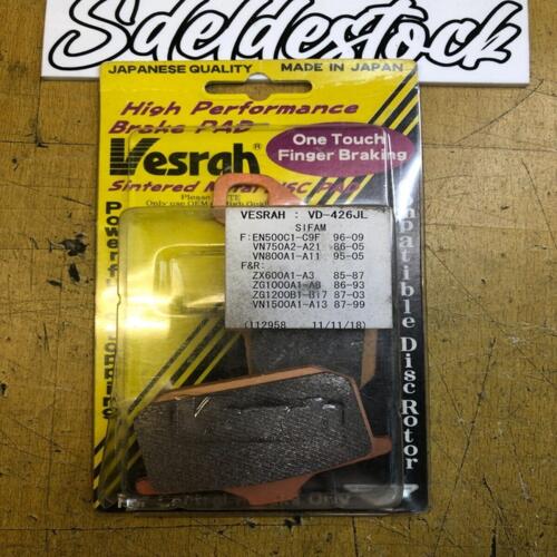 Plaquettes Frein Avant VESRAH VD-426JL kawasaki gtr gpz kz vulcan zl