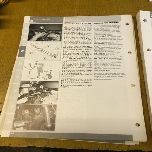 workshop manual 91370711D ducati  mh 900 evoluzione JAPAN english 2001
