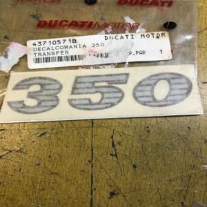 1 autocollant origine ducati 350 43710571b