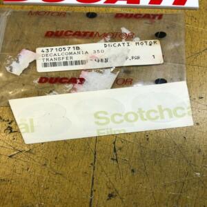 1 autocollant origine ducati 350 43710571b