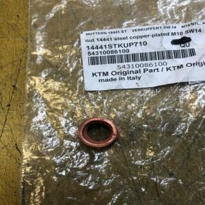 1 écrou m10 sw14 ktm 54310086100 105 125 150 200 250 300 350 380 400 690 85 990