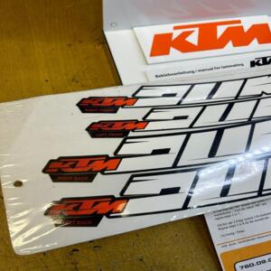 1 kit 4 stickers jante avant arriere ktm 76009099000 690 duke