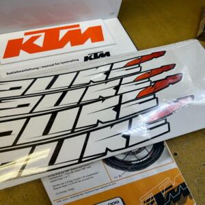 1 kit 4 stickers jante avant arriere ktm 76009099000 690 duke