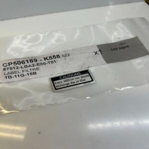 1 label filtre kymco 87512-lba2-e00-t01 MYROAD 700 ABS xciting 500 400