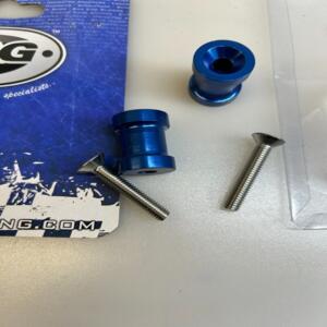 1 paire diabolo bras oscillant r&g m6x1 bleu R&g racing aprilia yamaha rsv r1