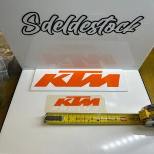 1 sticker autocollant origine  7cm  ktm racing orange/blanc