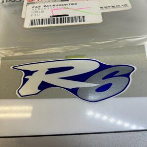 1 x sticker autocollant emblème r6 yamaha 5eb-28315-10 yzf-r6 1999 2000