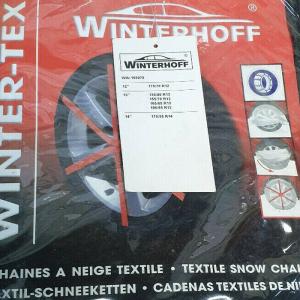 2 CHAINES CHAUSSETTES A NEIGE TEXTILE PNEU 175/55 R14 marque BTEND TEX