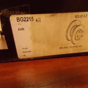 2 Disques de frein AUDI 80 100 186113 DDF048 DF1521