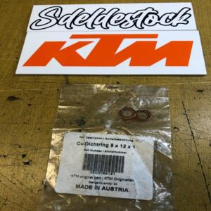 2 joint DIN7603 8X12X1 ktm 0603082121 125 150 250 300 350 400 450 505 525 990 85