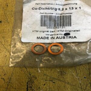 2 x 0603082131 JOINT CUIVRE DIN7603 8,2X13X1 KTM rc8 990 640 625 790 950 660