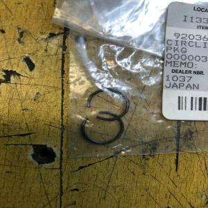 2 x circlip piston kawasaki 92036-007 ar 50 80 g31m kv 75 kx 125 250 60 65 mt1