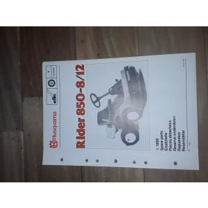 manuel atelier auto-porté Husqvarna Rider 850-8/12