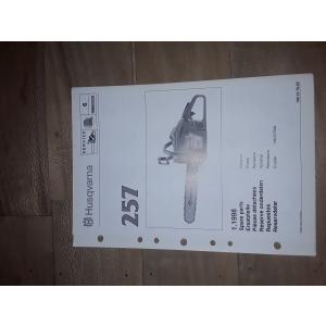 manuel atelier tronçonneuse Husqvarna 257