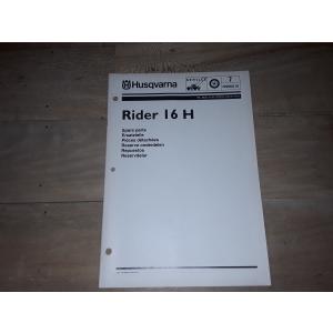 manuel atelier tracteur tondeuse Husqvarna Rider16