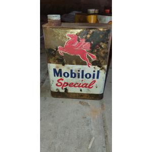 Ancien bidon d'huile MOBILE SPECIAL Garage