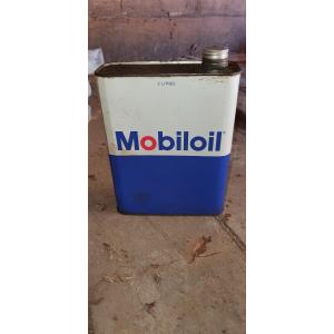 Ancien bidon d'huile MOBILOIL 2L Collection Garage