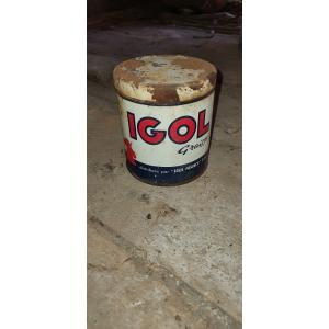 Ancien bidon IGOL GRAISSE Collection Garage