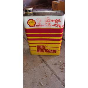 Ancien bidon d'huile SHELL HUILE MULTIGRADE