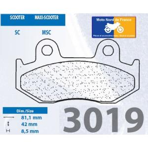 Plaquettes de frein Carbone Lorraine type 3019 SC