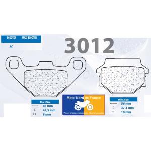 Plaquettes de frein Carbone Lorraine type 3012 SC