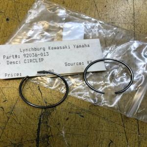 2x circlip h1 kawasaki 92036-013 h1 kh 250 400 500 s1 s2 s3