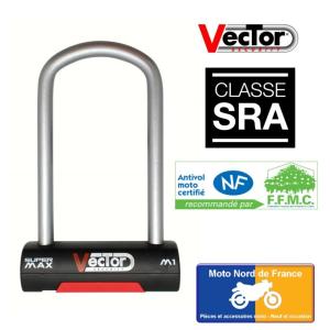 Antivol U VECTOR Super Max M1 - SRA - 105x210 mm intérieur