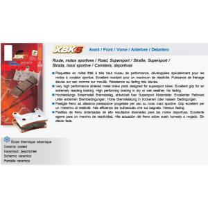 Plaquettes Carbone Lorraine de frein avant - Yamaha VMX 1700 V-Max 2009-2018