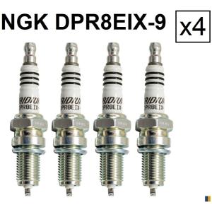 4 bougies NGK iridium DPR8EIX-9 - Honda VT 600 C Shadow 1989-2005
