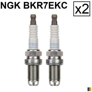 Lot de 2 bougies d'allumage NGK type BKR7EKC